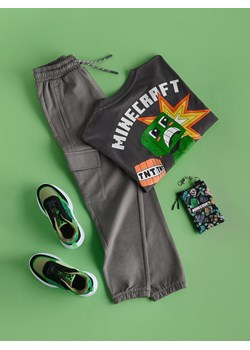 Reserved - Longsleeve Minecraft - ciemnoszary - id: 045FI-90X - marki Reserved - 186187983 Reserved - Longsleeve Minecraft - ciemnoszary ze sklepu Reserved w kategorii T-shirty chłopięce - zdjęcie 186187983