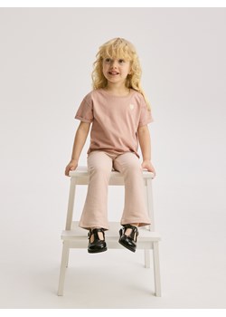 Reserved - T-shirt z haftem - pastelowy róż ze sklepu Reserved w kategorii Bluzki dziewczęce - zdjęcie 186188691