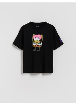 Reserved - T-shirt SpongeBob - czarny ze sklepu Reserved w kategorii T-shirty chłopięce - zdjęcie 186188721