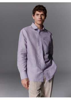 Reserved - Koszula comfort fit z lnem - lawendowy - id: 342BK-04X - marki Reserved - 186188821 Reserved - Koszula comfort fit z lnem - lawendowy ze sklepu Reserved w kategorii Koszule damskie - zdjęcie 186188821