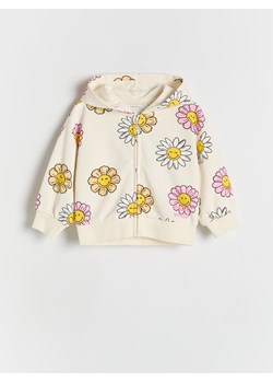 Reserved - Bluza z aplikacją SmileyWorld® - kremowy ze sklepu Reserved w kategorii Bluzy dziewczęce - zdjęcie 186188881