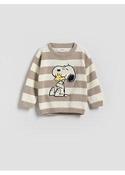 Reserved - Sweter Snoopy - złamana biel ze sklepu Reserved w kategorii Swetry chłopięce - zdjęcie 186189764