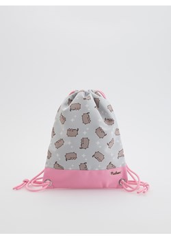 Reserved - Plecak worek Pusheen - jasnoszary ze sklepu Reserved w kategorii Plecaki dla dzieci - zdjęcie 186189803