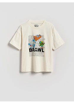 Reserved - T-shirt Brawl Stars - złamana biel ze sklepu Reserved w kategorii T-shirty chłopięce - zdjęcie 186191053