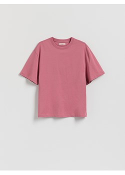 Reserved - Bawełniany t-shirt oversize - jasnofioletowy ze sklepu Reserved w kategorii Bluzki damskie - zdjęcie 186191370