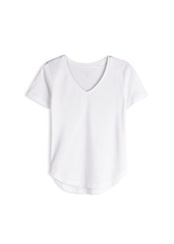 GATE Podstawowy bawełniany t-shirt z dekoltem w serek 34 ze sklepu gateshop w kategorii Bluzki damskie - zdjęcie 186192352