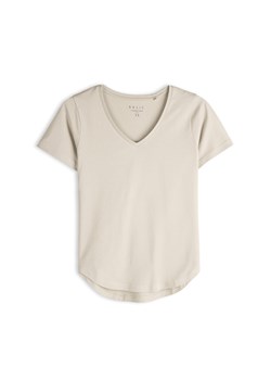 GATE Podstawowy bawełniany t-shirt z dekoltem w serek 34 ze sklepu gateshop w kategorii Bluzki damskie - zdjęcie 186192353