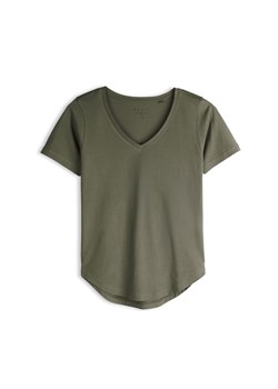 GATE Podstawowy bawełniany t-shirt z dekoltem w serek 34 ze sklepu gateshop w kategorii Bluzki damskie - zdjęcie 186192533