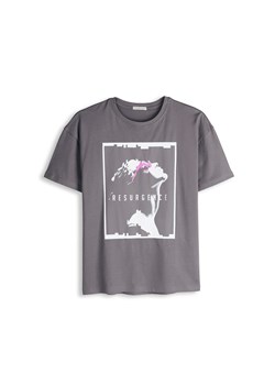 GATE Bawełniany t-shirt z nadrukiem 34 ze sklepu gateshop w kategorii Bluzki damskie - zdjęcie 186192534