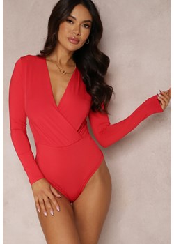 Czerwone Body Omphano ze sklepu renee.pl w kategorii Body damskie - zdjęcie 186192754