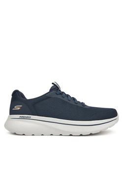 Sneakersy Skechers Go Walk Arch Fit N-Joy 217078 NVY Granatowy ze sklepu eobuwie.pl w kategorii Buty sportowe męskie - zdjęcie 186193032