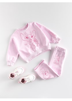Reserved - Bluza Lilo i Stitch - pastelowy róż ze sklepu Reserved w kategorii Bluzy dziewczęce - zdjęcie 186194103
