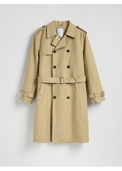 Reserved - Klasyczny trencz z paskiem - beżowy - id: 4766C-08X - marki Reserved - 186194274 Reserved - Klasyczny trencz z paskiem - beżowy ze sklepu Reserved w kategorii Płaszcze męskie - zdjęcie 186194274