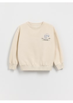 Reserved - Bluza z nadrukiem Snoopy - beżowy ze sklepu Reserved w kategorii Bluzki dziewczęce - zdjęcie 186194624