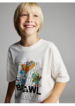 Reserved - T-shirt Brawl Stars - złamana biel ze sklepu Reserved w kategorii T-shirty chłopięce - zdjęcie 186195010