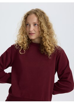 Reserved - Gładka bluza z bawełną - bordowy - id: VG121-83X - marki Reserved - 186195050 Reserved - Gładka bluza z bawełną - bordowy ze sklepu Reserved w kategorii Bluzy damskie - zdjęcie 186195050