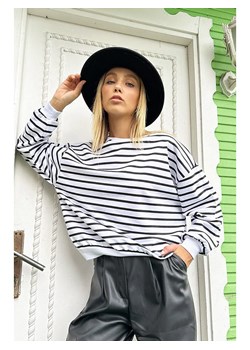 trendyol Bluza w kolorze czarno-białym ze sklepu Limango Polska w kategorii Bluzy damskie - zdjęcie 186195403