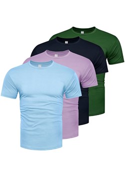 Koszulka męska komplet 4sztuki kolory Recea ze sklepu Recea.pl w kategorii T-shirty męskie - zdjęcie 186195893
