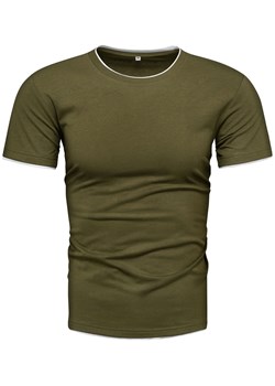 Koszulka męska t-shirt zielony Recea ze sklepu Recea.pl w kategorii T-shirty męskie - zdjęcie 186195923