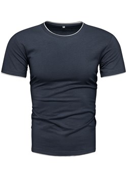 Koszulka męska t-shirt granatowy Recea ze sklepu Recea.pl w kategorii T-shirty męskie - zdjęcie 186195924