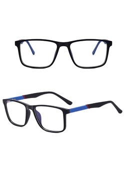 Męskie okulary zerówki do komputera BLUE LIGHT z flexami 25133 ze sklepu Stylion w kategorii Okulary zerówki męskie - zdjęcie 186196492
