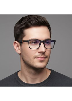 Męskie okulary zerówki do komputera BLUE LIGHT z flexami 25133B ze sklepu Stylion w kategorii Okulary przeciwsłoneczne męskie - zdjęcie 186196504