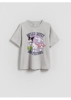 Reserved - T-shirt Hello Kitty and Friends - jasnoszary ze sklepu Reserved w kategorii Bluzki dziewczęce - zdjęcie 186198304