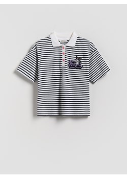 Reserved - T-shirt polo w paski Kuromi - wielobarwny ze sklepu Reserved w kategorii Bluzki dziewczęce - zdjęcie 186198342
