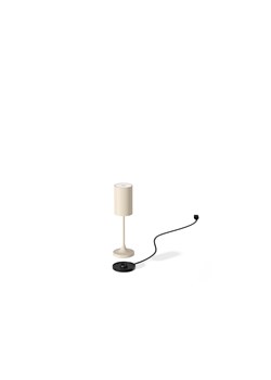 Praktyczna bezprzewodowa lampa stołowa LED do kawiarni i barów VINA 200 ceramiczny kremowy biały 6 sztuk/komplet ze sklepu Lysne w kategorii Lampy stołowe - zdjęcie 186199304