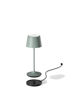 Restauracyjna lampka przenośna LED LUNA 300 w kolorze zielono-szarym matowym 6 sztuk/komplet ze sklepu Lysne w kategorii Lampy stołowe - zdjęcie 186199340