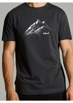 Sinsay - Koszulka regular z nadrukiem - szary ze sklepu Sinsay w kategorii T-shirty męskie - zdjęcie 186199712