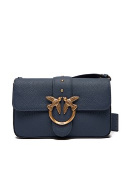 Torebka PINKO Love One Mini Slouchy Fl Al 25-26 104340 A2OX Granatowy ze sklepu eobuwie.pl w kategorii Listonoszki - zdjęcie 186199790
