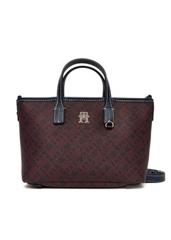 Tommy Hilfiger Torebka Th Monoplay Le Nano Tote AW0AW17717 Granatowy ze sklepu MODIVO w kategorii Torby Shopper bag - zdjęcie 186200412
