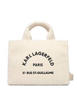 KARL LAGERFELD Torebka A4W50013 Écru ze sklepu MODIVO w kategorii Kuferki - zdjęcie 186200541