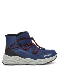 Skechers Śniegowce Turbo Tread 406385L NVBK Granatowy ze sklepu MODIVO w kategorii Buty zimowe dziecięce - zdjęcie 186200542