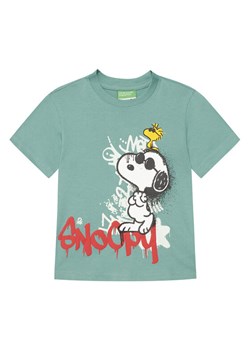 United Colors Of Benetton T-Shirt 3X1SG10JW Zielony Regular Fit ze sklepu MODIVO w kategorii Bluzki dziewczęce - zdjęcie 186200563