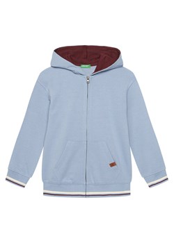 United Colors Of Benetton Bluza 32N4C505B Błękitny Regular Fit ze sklepu MODIVO w kategorii Bluzy chłopięce - zdjęcie 186200582