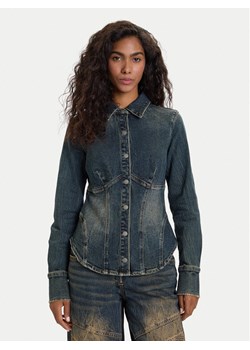 Guess Jeans Koszula jeansowa W5BH47 D4ON3 Granatowy Regular Fit ze sklepu MODIVO w kategorii Koszule damskie - zdjęcie 186200621