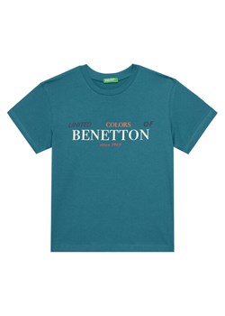 United Colors Of Benetton T-Shirt 3I1XC10Q4 Niebieski Regular Fit ze sklepu MODIVO w kategorii T-shirty chłopięce - zdjęcie 186200623