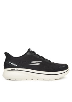 Skechers Sneakersy Go Walk Arch Fit N-Joy 217075 BKW Czarny ze sklepu MODIVO w kategorii Buty sportowe męskie - zdjęcie 186200644