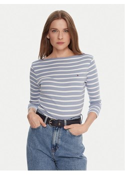 Tommy Hilfiger Bluzka WW0WW40589 Błękitny Regular Fit ze sklepu MODIVO w kategorii Bluzki damskie - zdjęcie 186200674