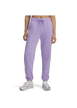Damskie spodnie dresowe Under Armour UA Rival Terry Jogger - fioletowe ze sklepu Sportstylestory.com w kategorii Spodnie damskie - zdjęcie 186202070