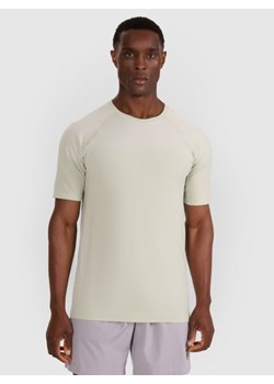 Męska koszulka treningowa 4F 4FWAW25TFTSM1845 - turkusowa ze sklepu Sportstylestory.com w kategorii T-shirty męskie - zdjęcie 186202094