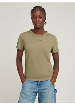 G-Star Koszulka w kolorze khaki ze sklepu Limango Polska w kategorii Bluzki damskie - zdjęcie 186202802