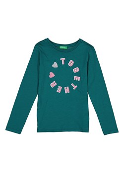 Benetton Koszulka w kolorze zielonym ze sklepu Limango Polska w kategorii Bluzki dziewczęce - zdjęcie 186203001