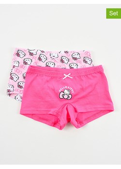 Hello Kitty Pełne majtki (2 pary) &quot;Hello Kitty&quot; w kolorze różowo-jasnoróżowym ze sklepu Limango Polska w kategorii Majtki dziecięce - zdjęcie 186203341