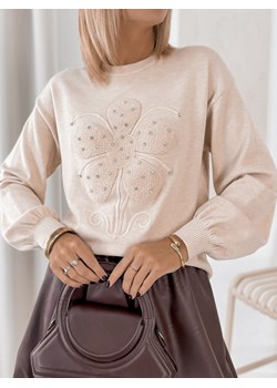 sweter marco beżowy one size ze sklepu UBRA w kategorii Swetry damskie - zdjęcie 186203753