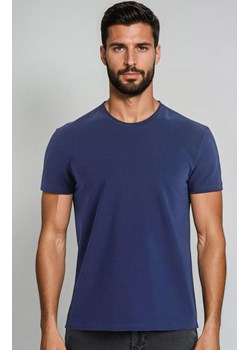 Niebieski t-shirt męski bawełniany koszulka z krótkim rękawem Luca 1502, Kolor niebieski, Rozmiar 3XL, Teyli ze sklepu Intymna w kategorii T-shirty męskie - zdjęcie 186203904