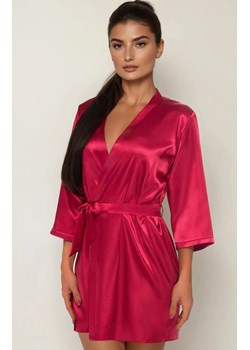 Bordowy krótki szlafrok satynowy Aria, Kolor bordowy, Rozmiar S, Irall - id: 88852 - marki Irall - 186203922 Bordowy krótki szlafrok satynowy Aria, Kolor bordowy, Rozmiar S, Irall ze sklepu Intymna w kategorii Szlafroki damskie - zdjęcie 186203922