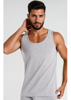 Szary podkoszulek męski tank top Eli 1301, Kolor szary, Rozmiar 3XL, Teyli ze sklepu Intymna w kategorii Majtki męskie - zdjęcie 186203964